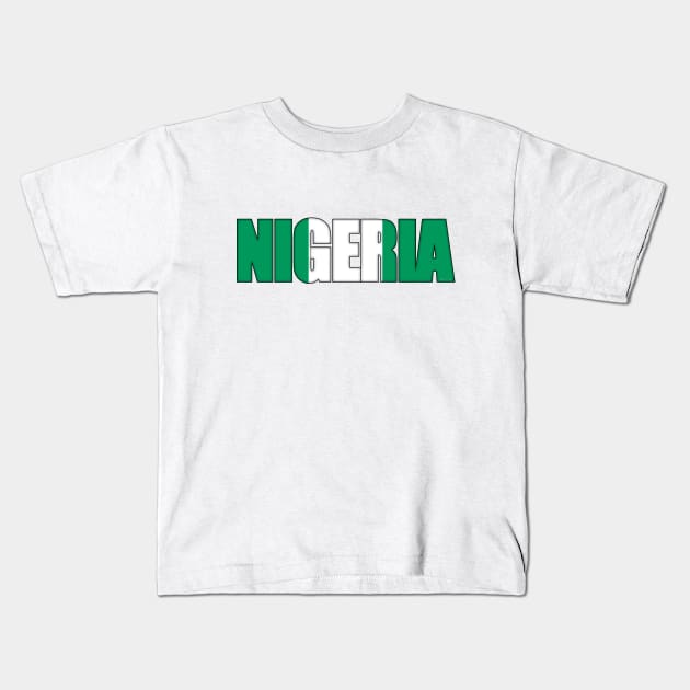 Nigeria Kids T-Shirt by SeattleDesignCompany